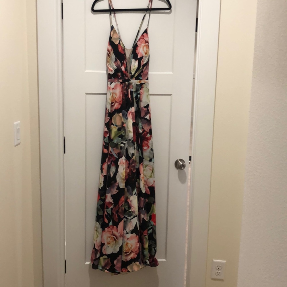 Floor length floral Cachet gown